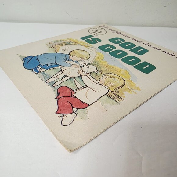 Vtg 1975 God is Good Wipe Clean Religious Kids Story Book Standard Publishing - Picture 4 of 4